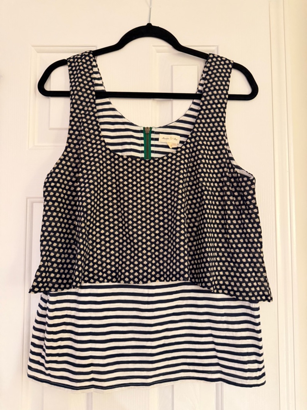 Anthropologie Meadow Rue Throughway Layered Tank Indie Flirty Boho Size L